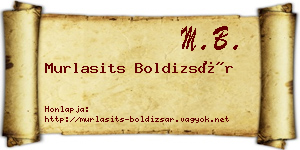 Murlasits Boldizsár névjegykártya